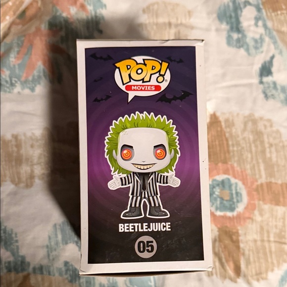 Funko Pop! Beetlejuice Figure with Green Hair and Black Stripes - Picture 4 of 6